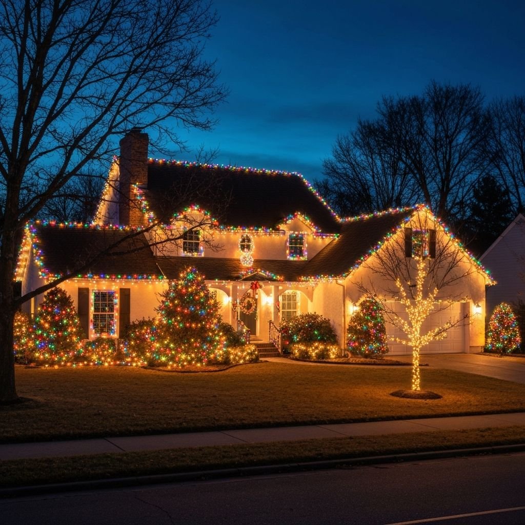 Holiday lights background